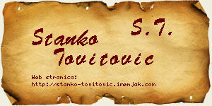 Stanko Tovitović vizit kartica